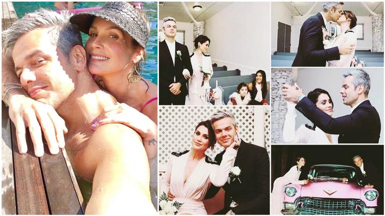 Após 10 anos, Flávia Alessandra e Otaviano Costa renovam votos de casamento em Vegas
