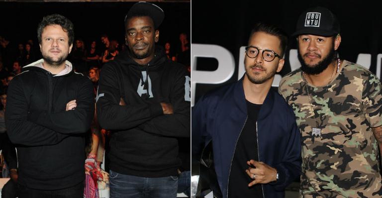 Selton Mello, Seu Jorge, Junior Lima e Emicida conferem o primeiro dia de desfiles do SPFW