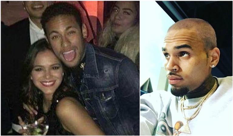 “Só me chamar no privado”: Neymar alfineta Chris Brown que seguiu Bruna Marquezine