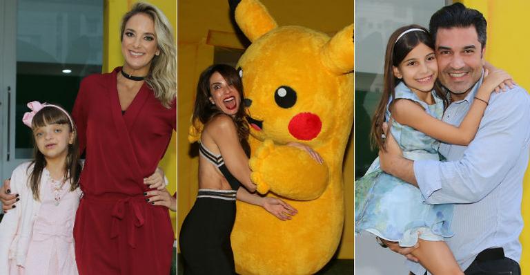 Luciana Gimenez recebe amigos em festa de aniversário do caçula