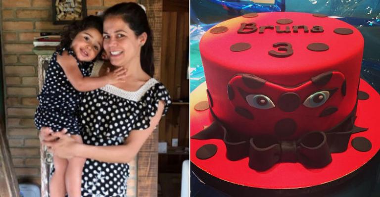 Nivea Stelmann mostra detalhes da festa de 3 anos da filha, Bruna