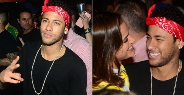 Após mais uma vitória, Neymar curte festa em São Paulo ao lado de Bruna Marquezine