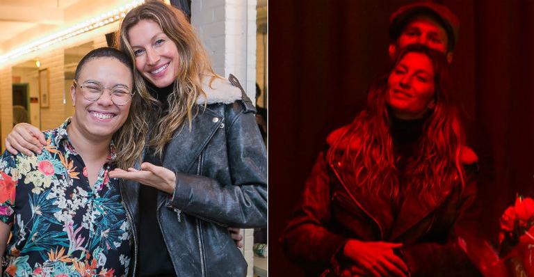 Gisele Bündchen e Tom Brady curtem show de Maria Gadú