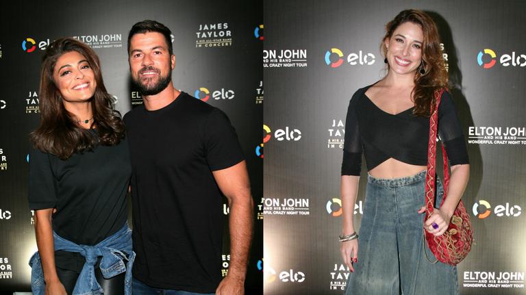 Famosos prestigiam show de Elton John e James Taylor, no Rio de Janeiro