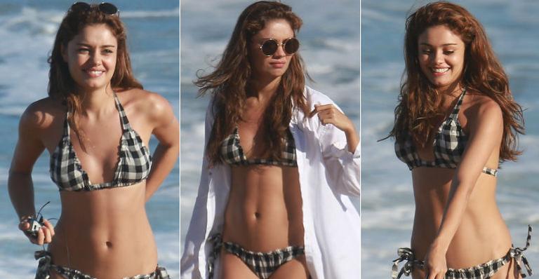 Sophie Charlotte grava cenas de ‘Os Dias Eram Assim’ na praia