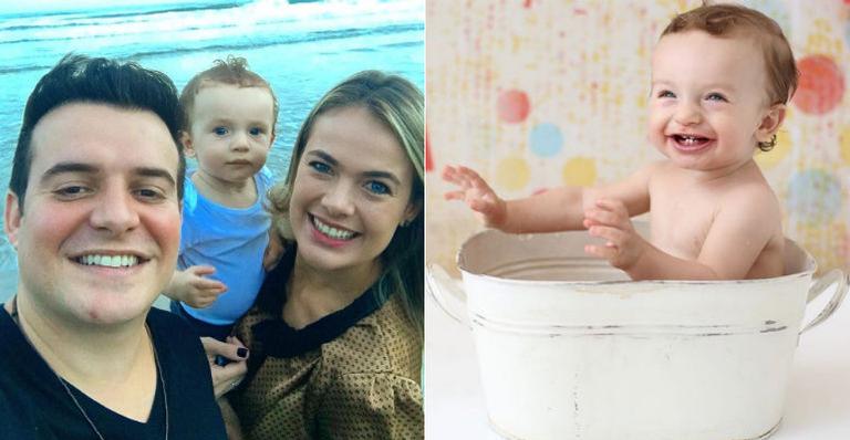 Que fofo! Filho de Thaís Pacholek e Bruno Belutti faz ensaio fotográfico