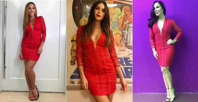 Quem vestiu melhor? Famosas usam mesmo vestido para chamar a atenção para uma causa importante