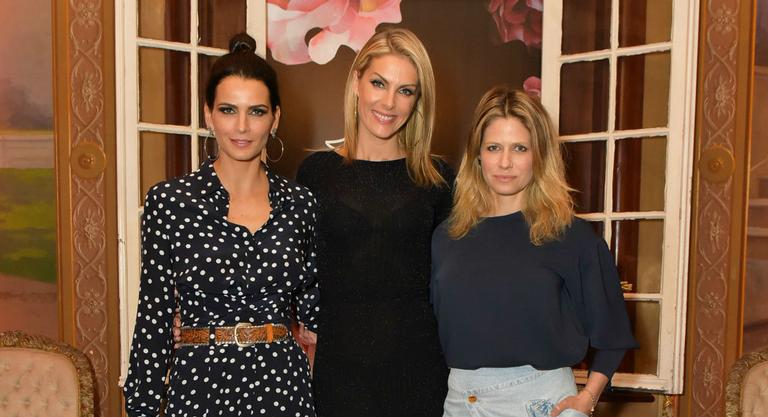 Ana Hickmann, Fernanda Motta e Didi Wagner participam de jantar de luxo