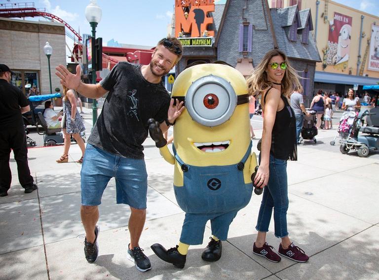 Fernanda Lima e Rodrigo Hilbert curtem férias em Orlando