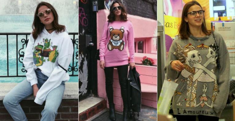 Bruna Marquezine aposta em moletom para criar looks despojados e estilosos. Inspire-se!