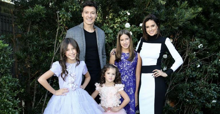 Rodrigo Faro recebe famosos no aniversário das filhas, Clara e Maria