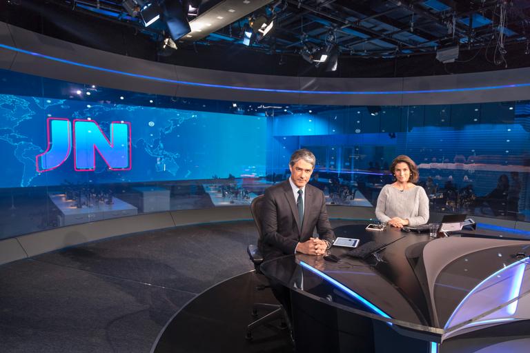 Novo cenário do Jornal Nacional agita a internet