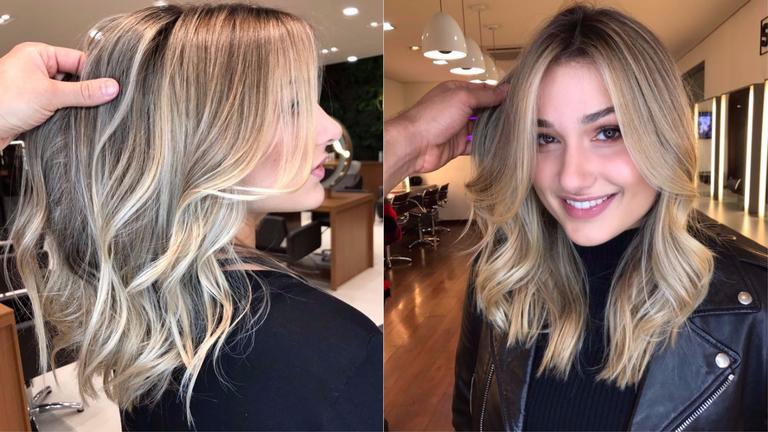 Blonde girl! Sasha muda o visual e fica loiríssima