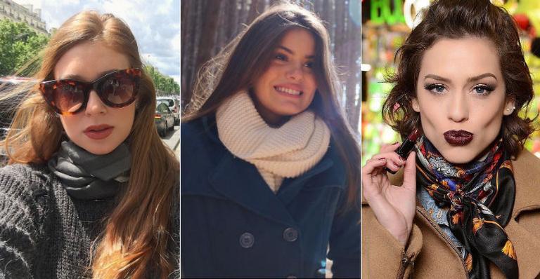 Famosas usam cachecóis e lenços para incrementar o visual no inverno. Inspire-se!