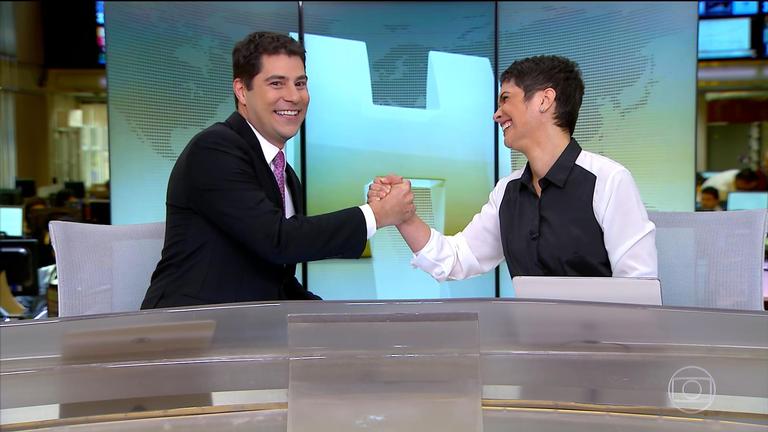 Evaristo Costa se despede do Jornal Hoje