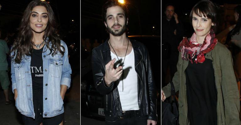 Elenco de ‘A Força do Querer’ se reúne para assistir ao centésimo capítulo da novela