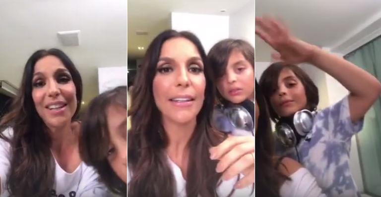 Ivete Sangalo mostra o filho durante live no Twitter