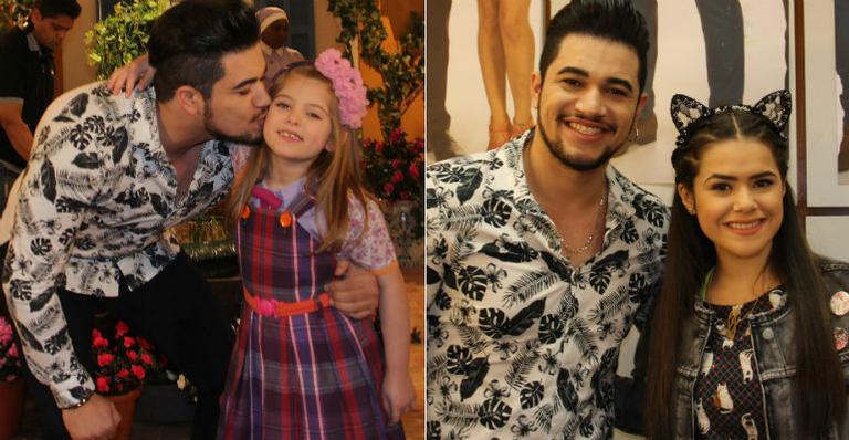 Sertanejo Allisson Rodrigues visita bastidores de ‘Carinha de Anjo’ e tieta elenco
