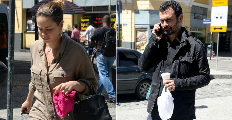 Leandra Leal e o marido dão o último adeus a Rogéria