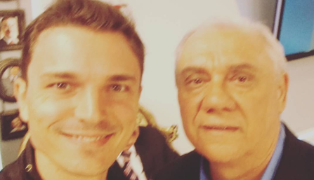 Filho de Marcelo Rezende, Diego Esteves, homenageia o pai nas redes sociais