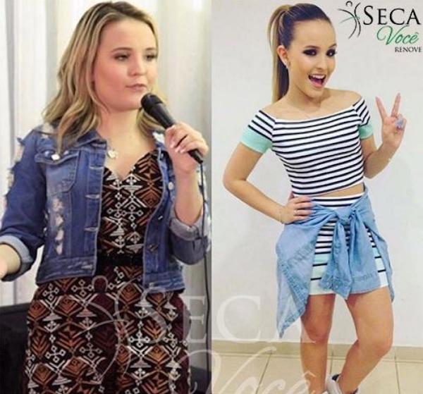 Mayra Cardi posta foto do antes e depois de Larissa Manoela