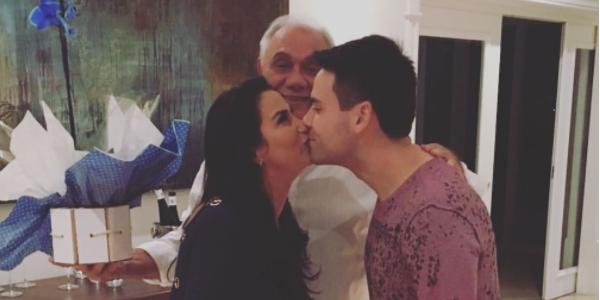 Luiz Bacci compartilha foto de último momento com Marcelo Rezende