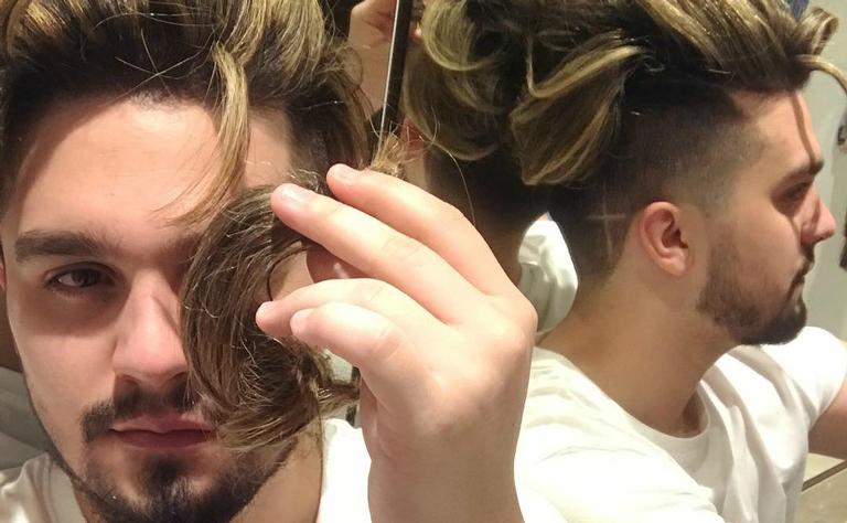 Luan Santana corta o cabelo e decide doar os fios para ação social
