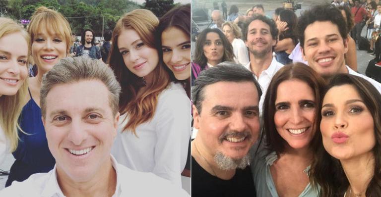 Gravação da tradicional vinheta de fim de ano da Globo reúne estrelas