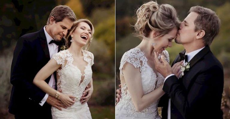 Edson Celulari divulga fotos de seu casamento com Karin Roepke