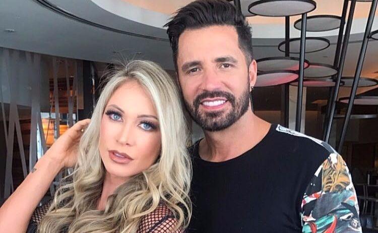 Latino grava clipe com a noiva, Jessica Rodrigues