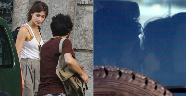 Caio Blat e Luisa Arraes são flagrados aos beijos no Rio de Janeiro
