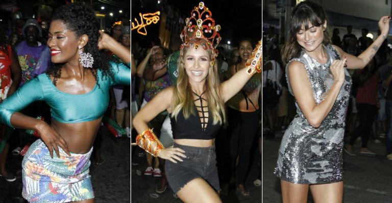 Erika Januza, Carla Diaz e Thaila Ayala se preparam para o Carnaval 2018