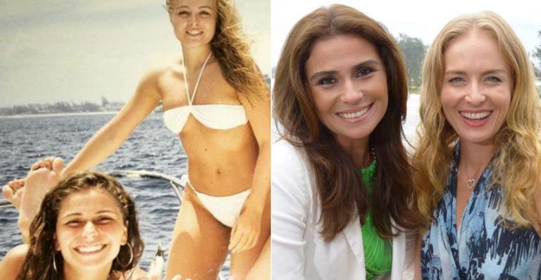 Giovanna Antonelli abre o baú e mostra foto antiga ao lado de Angélica