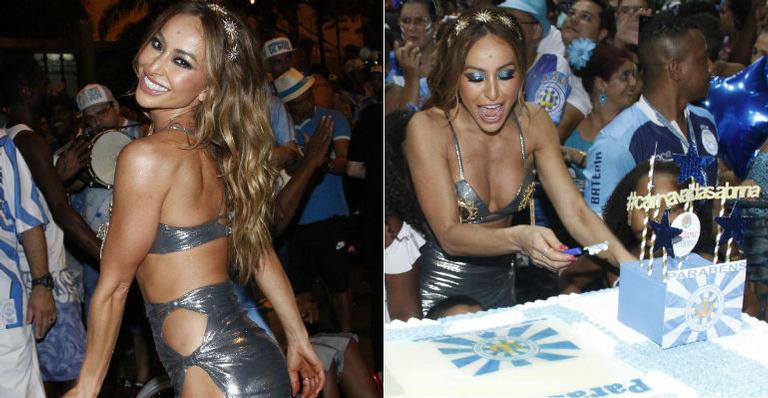 Sabrina Sato comemora seu aniversário na quadra da Unidos de Vila Isabel