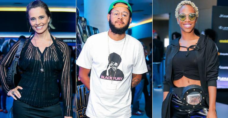 Famosos prestigiam pré-estreia do filme ‘Pantera Negra’