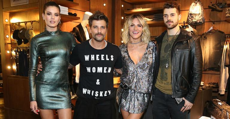 Cheios de estilo, Camila Queiroz, Bruno Gagliasso, Gio Ewbank e Alok roubam a cena em evento de moda