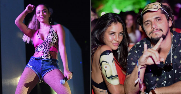 Anitta desembarca no Rio e faz show surpresa para famosos