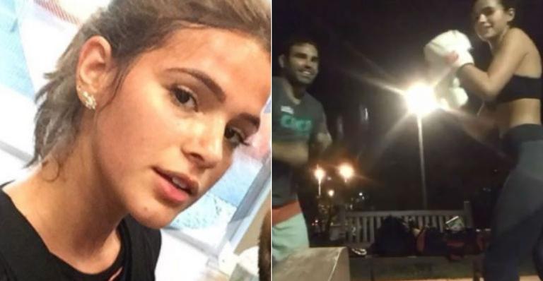 Bruna Marquezine impressiona e mostra habilidade e rapidez em seu treino de luta