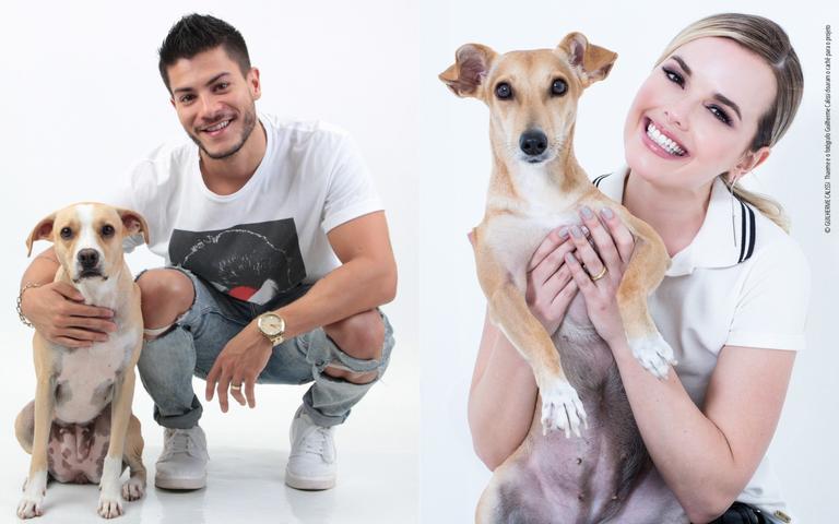 Famosos se unem para fotografar o calendário do projeto Encontrei um Amigo