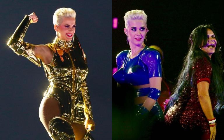 Katy Perry faz show histórico, em São Paulo, com participação especial de Gretchen