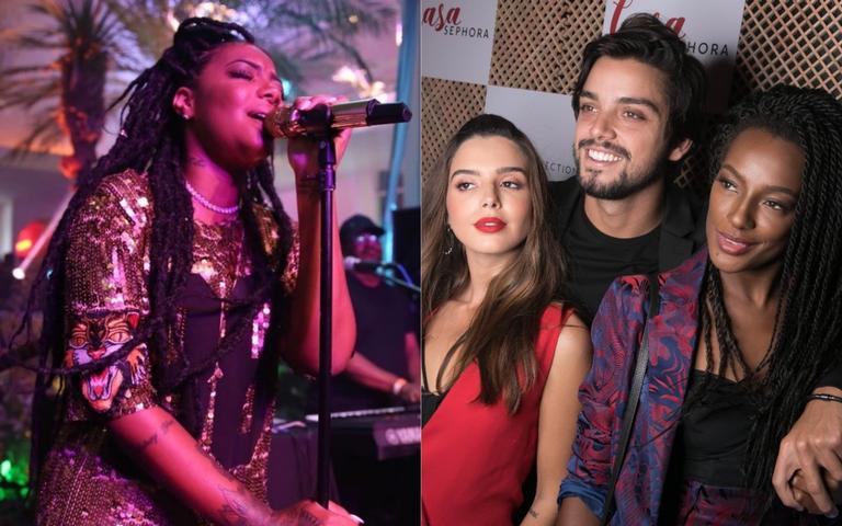 Famosos curtem muito o show de Ludmilla, durante evento de beleza em São Paulo