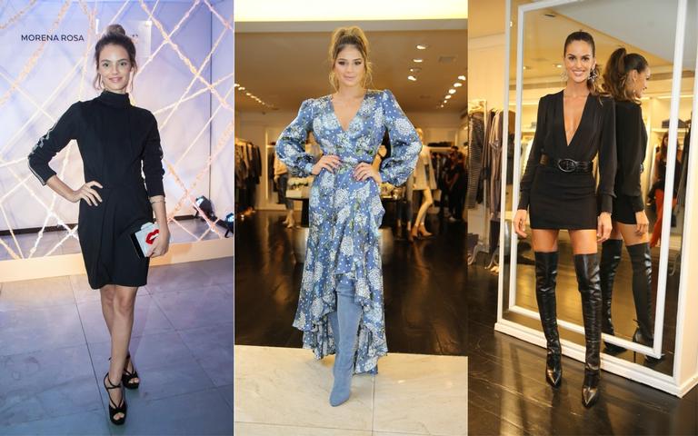 Izabel Goulart e outras famosas abusam do preto nos looks para eventos em São Paulo