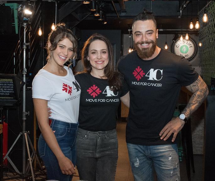Isabela Santoni, Felipe Titto e Gabriela Duarte participam do Move4Cancer
