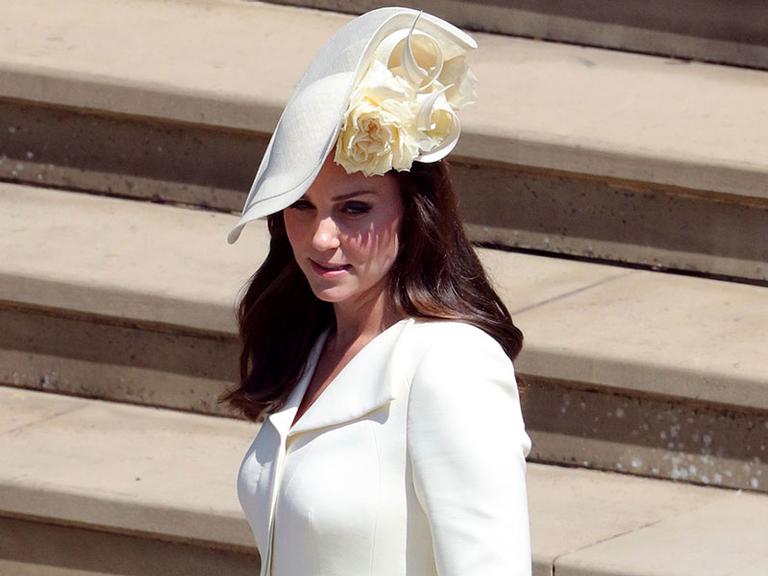 Vestido de Kate Middleton no casamento real foi repetido pela terceira vez