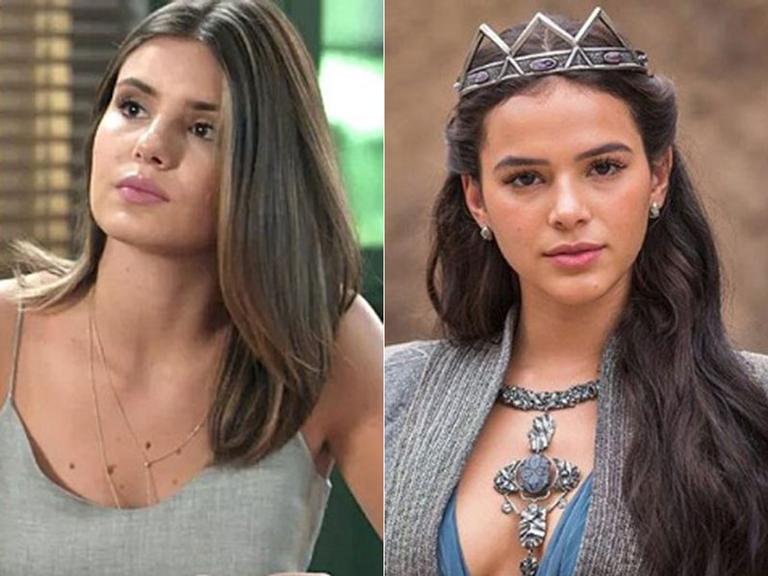 Camila Queiroz sai em defesa de Bruna Marquezine: “Apanhar calada cansa”