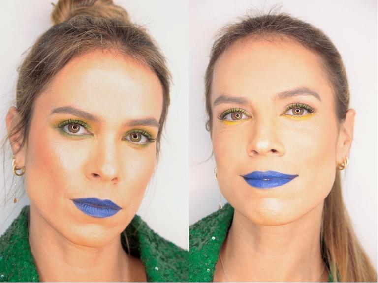 Vai Brasil! Lígia Mendes ensina make para torcer com estilo!