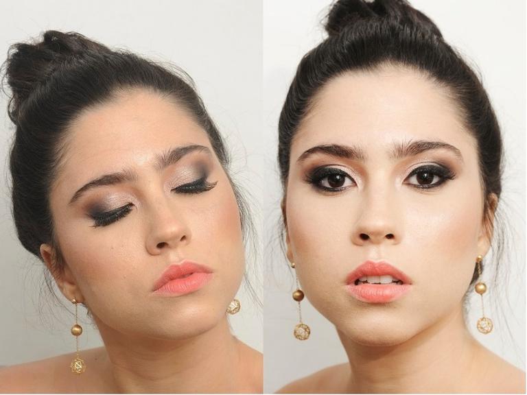 Olivia Torres ousa em maquiagem noturna