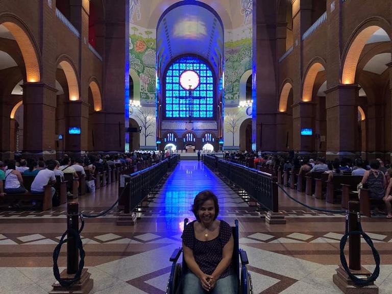 Em Aparecida, Cláudia Rodrigues agradece: ‘Estou muito feliz’
