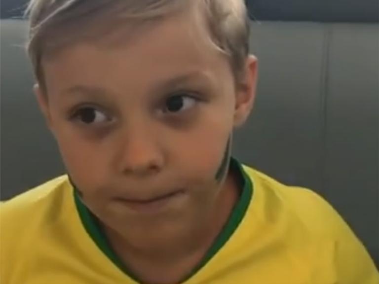 Davi Lucca faz previsão antes do jogo Brasil e Bélgica na Copa do Mundo