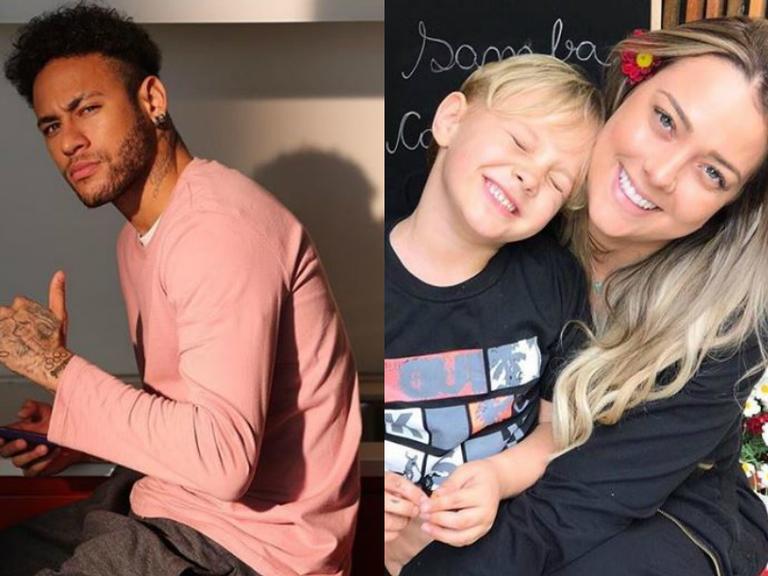 Filho de Neymar coloca aparelho nos dentes e mãe comemora: ”Está super empolgado”